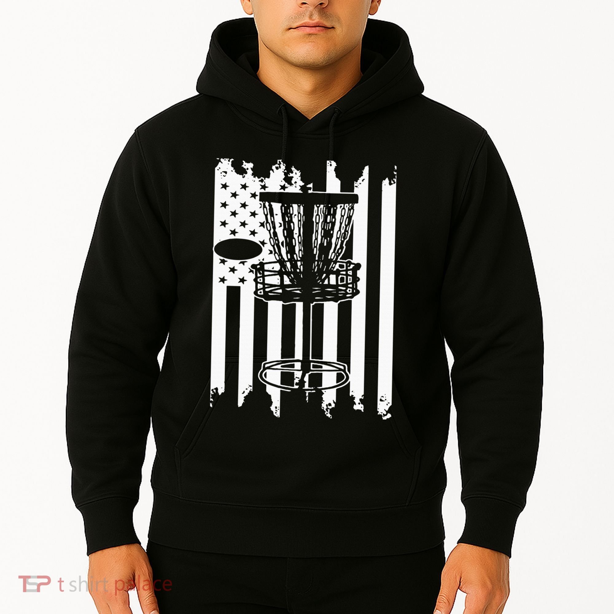 Disc Golf Usa Flag Hoodie