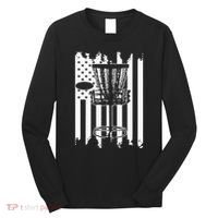Disc Golf Usa Flag Long Sleeve Shirt thumb 0