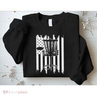 Disc Golf Usa Flag Sweatshirt thumb 2