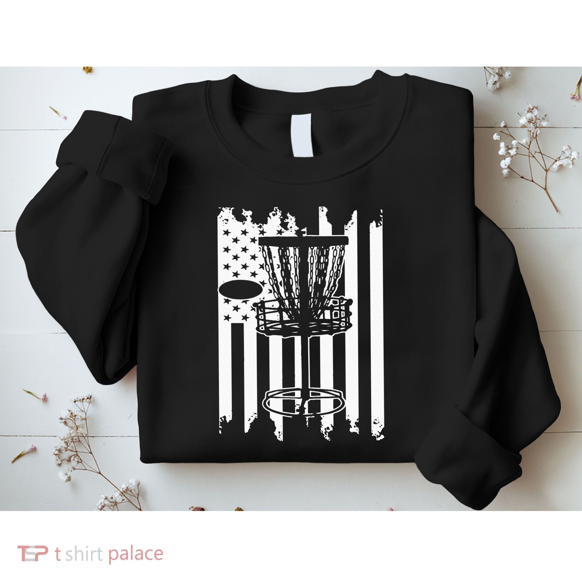 Disc Golf Usa Flag Sweatshirt