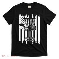 Disc Golf Usa Flag T-Shirt thumb 0