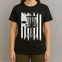 Disc Golf Usa Flag T-Shirt thumb 4