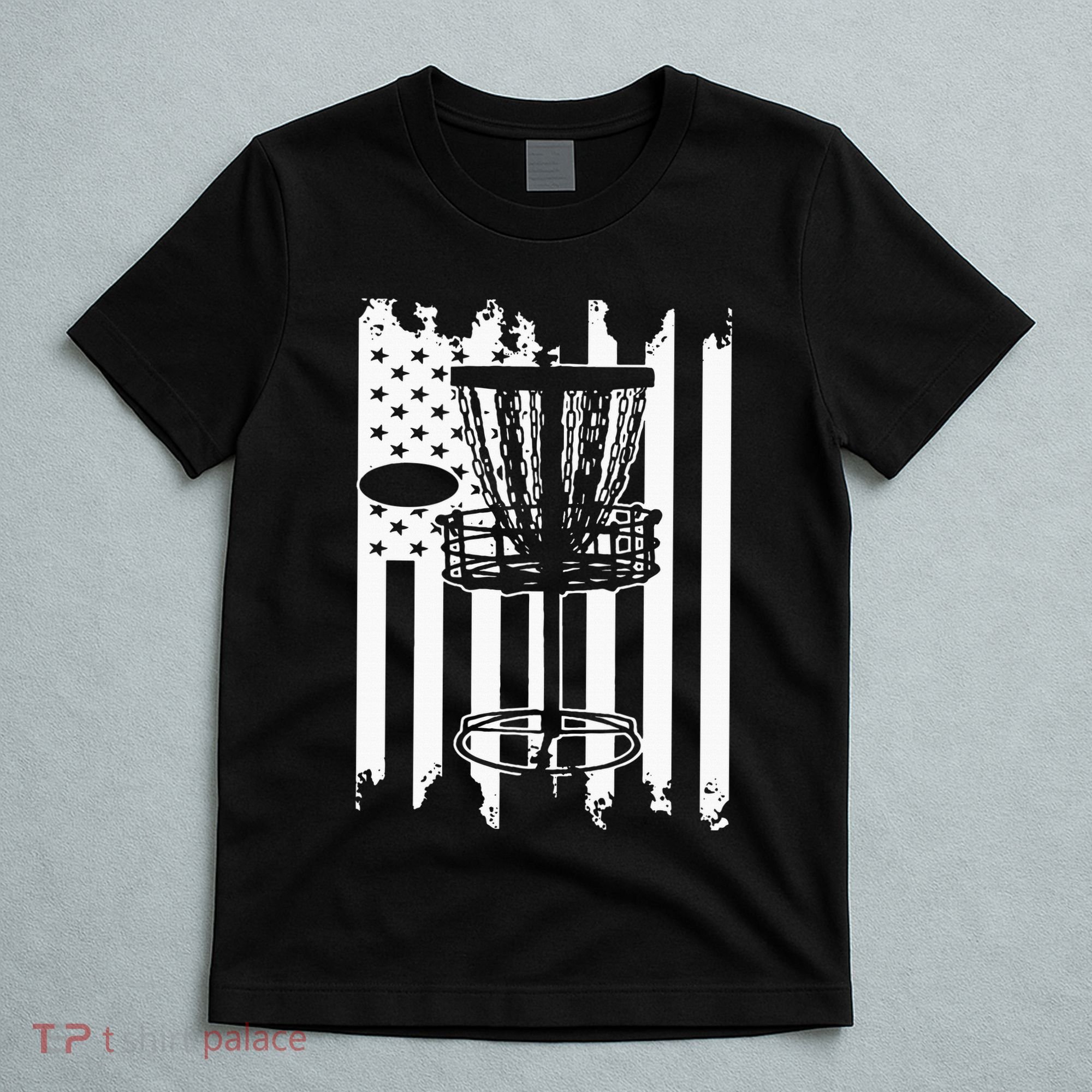 Disc Golf Usa Flag T-Shirt
