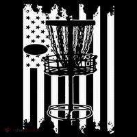Disc Golf Usa Flag T-Shirt thumb 7