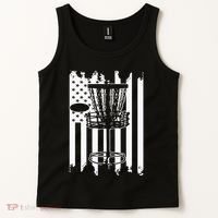 Disc Golf Usa Flag Tank Top thumb 2