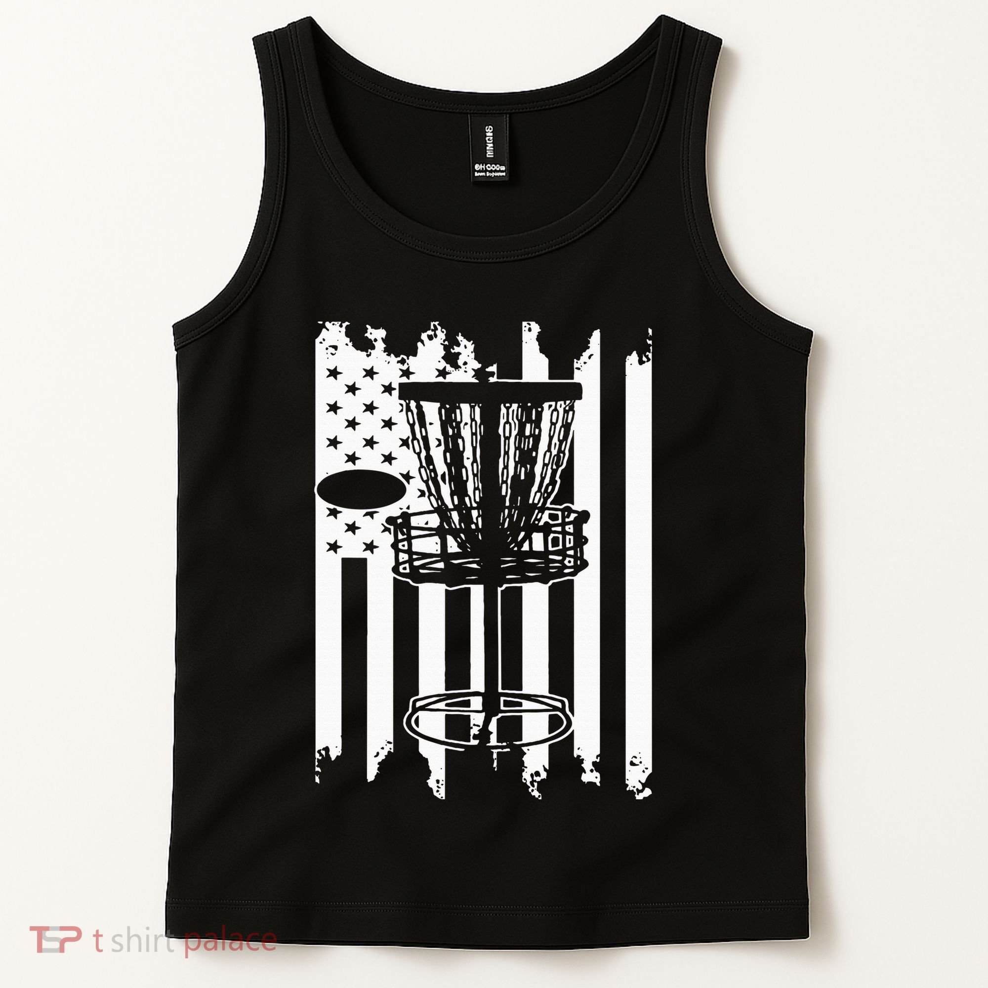 Disc Golf Usa Flag Tank Top