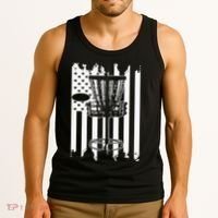 Disc Golf Usa Flag Tank Top thumb 3