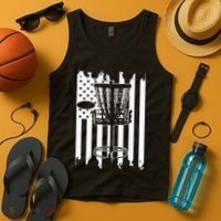 Disc Golf Usa Flag Tank Top thumb 4
