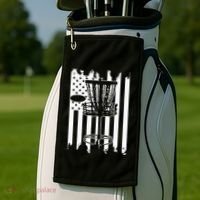 Disc Golf Usa Flag Golf Towel thumb 2