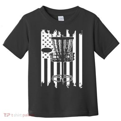 Disc Golf Usa Flag Toddler T-Shirt