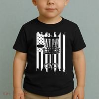 Disc Golf Usa Flag Toddler T-Shirt thumb 2