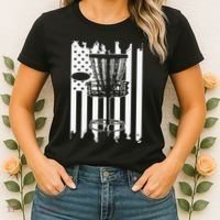 Disc Golf Usa Flag Women's T-Shirt thumb 2