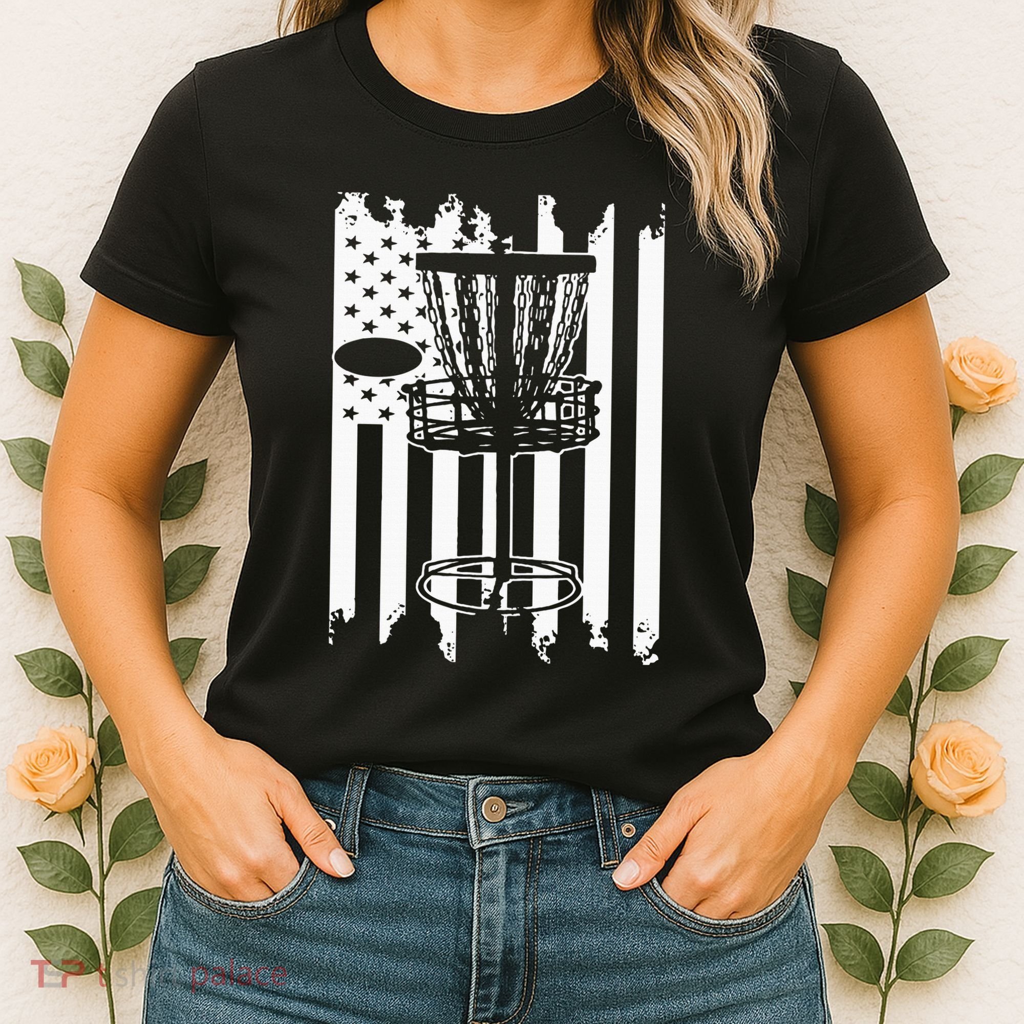 Disc Golf Usa Flag Women's T-Shirt