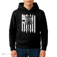 Disc Golf Usa Flag Kids Hoodie thumb 4