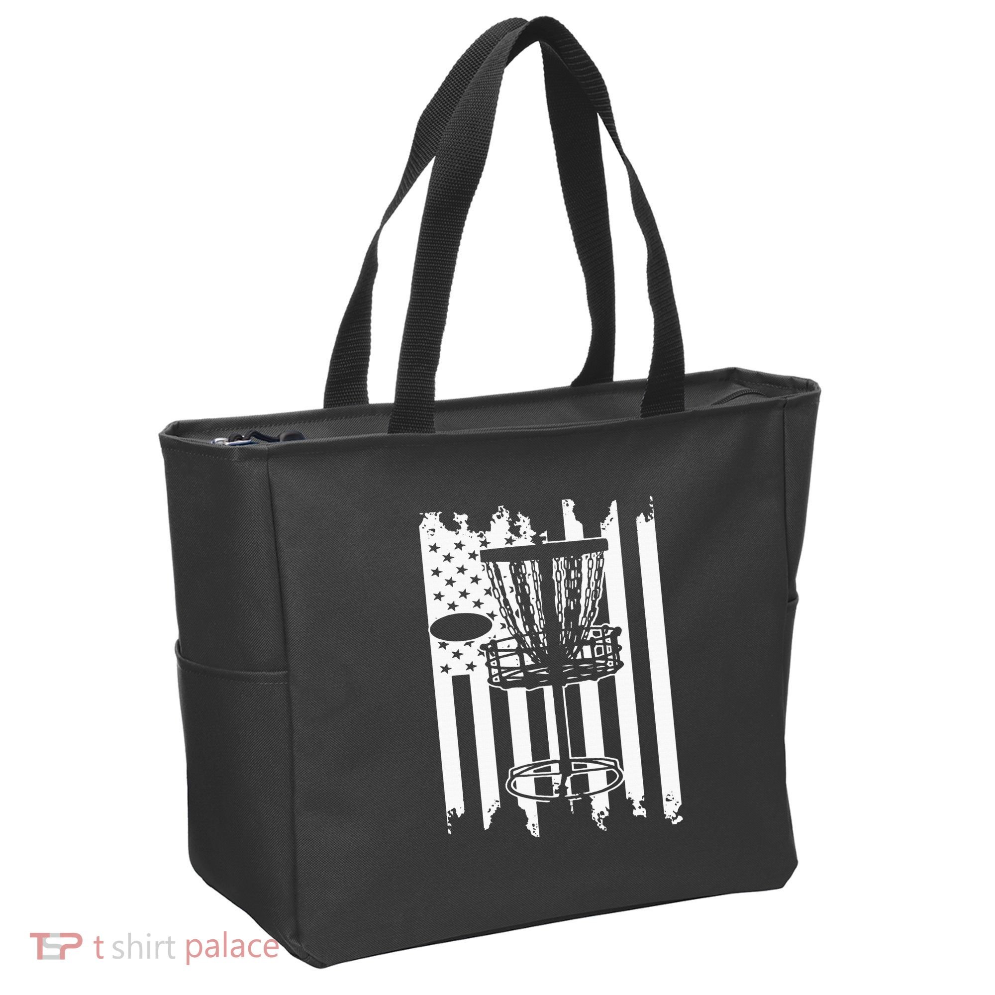 Disc Golf Usa Flag Tote Bag