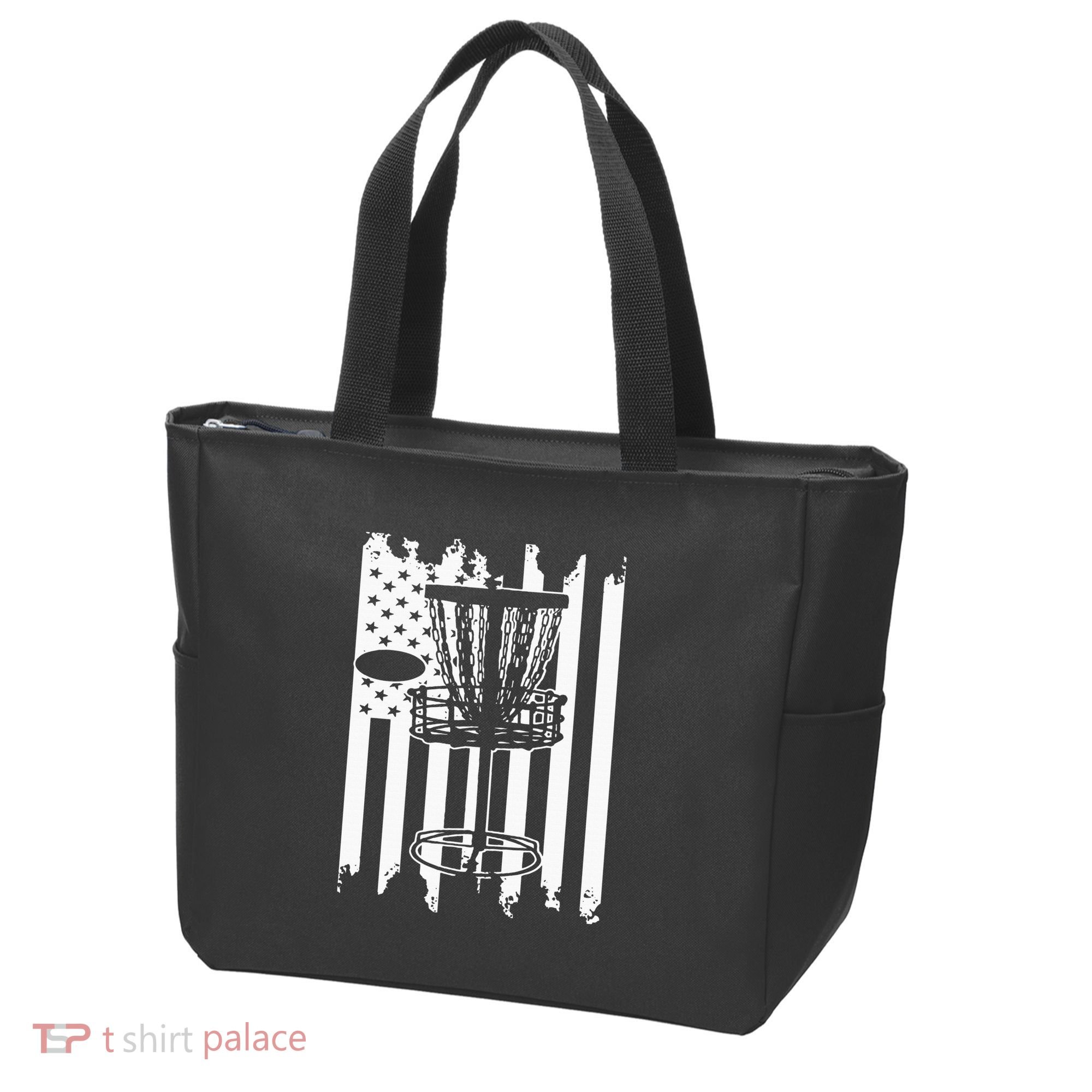 Disc Golf Usa Flag Tote Bag