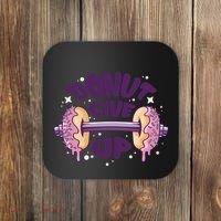 Donut Give Up Weightlifting Fitness Funny Coaster thumb 0