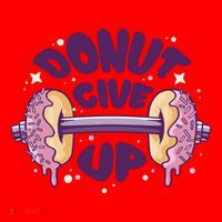Donut Give Up Weightlifting Fitness Funny Santa Hat thumb 1