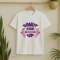 Donut Give Up Weightlifting Fitness Funny T-Shirt thumb 2