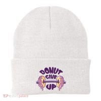 Donut Give Up Weightlifting Fitness Funny Beanie thumb 0