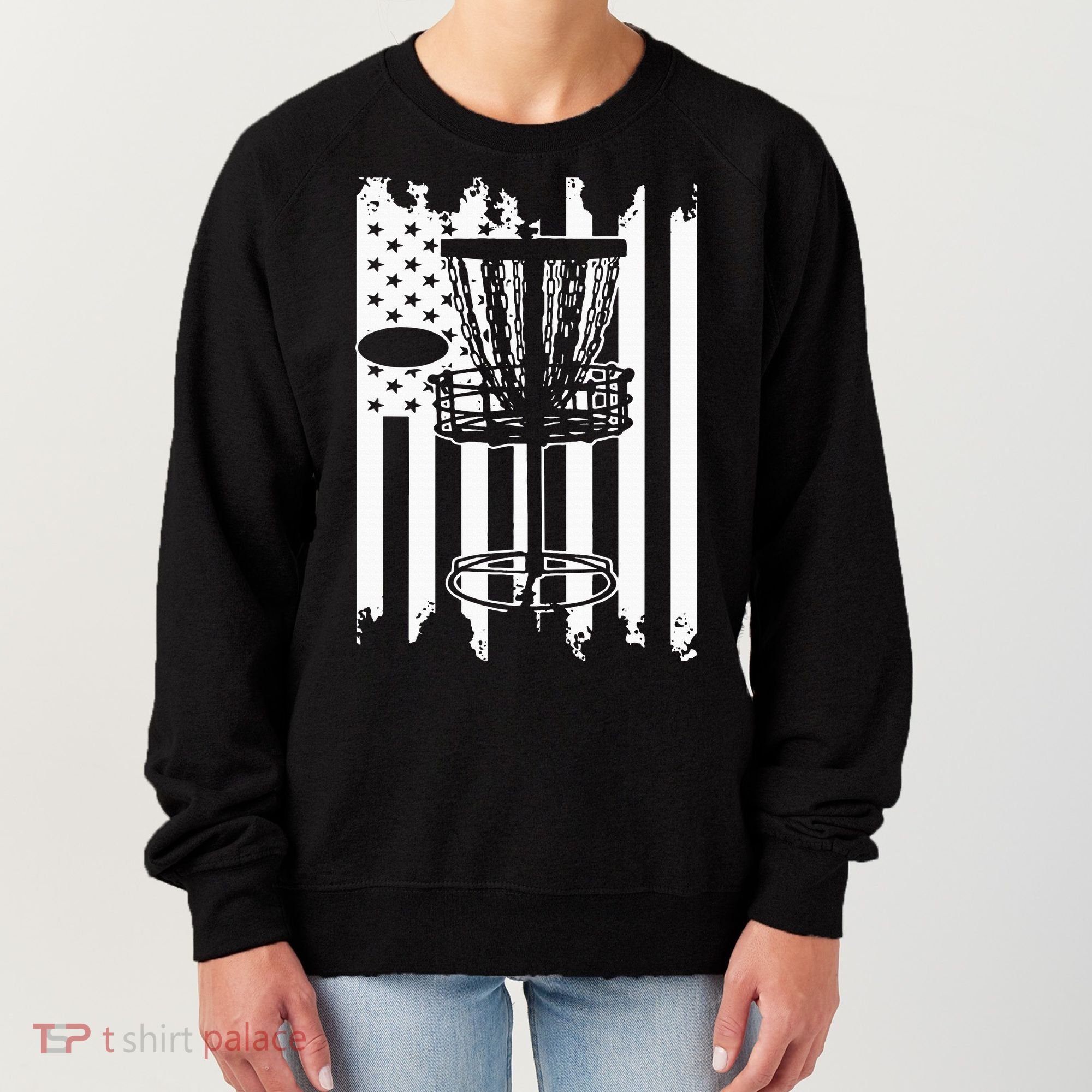 Disc Golf Usa Flag Women's Sweatshirt