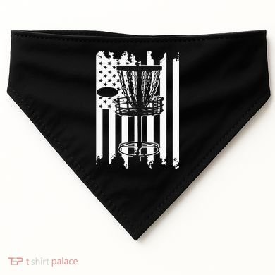 Disc Golf Usa Flag USA-Made Doggie Bandana
