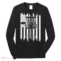 Disc Golf Usa Flag Long Sleeve Shirt thumb 0