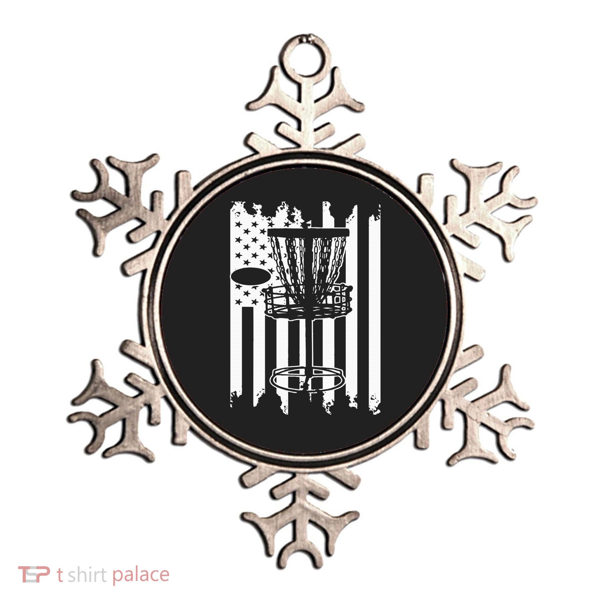 Disc Golf Usa Flag Ornament