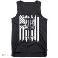 Disc Golf Usa Flag Tank Top thumb 0