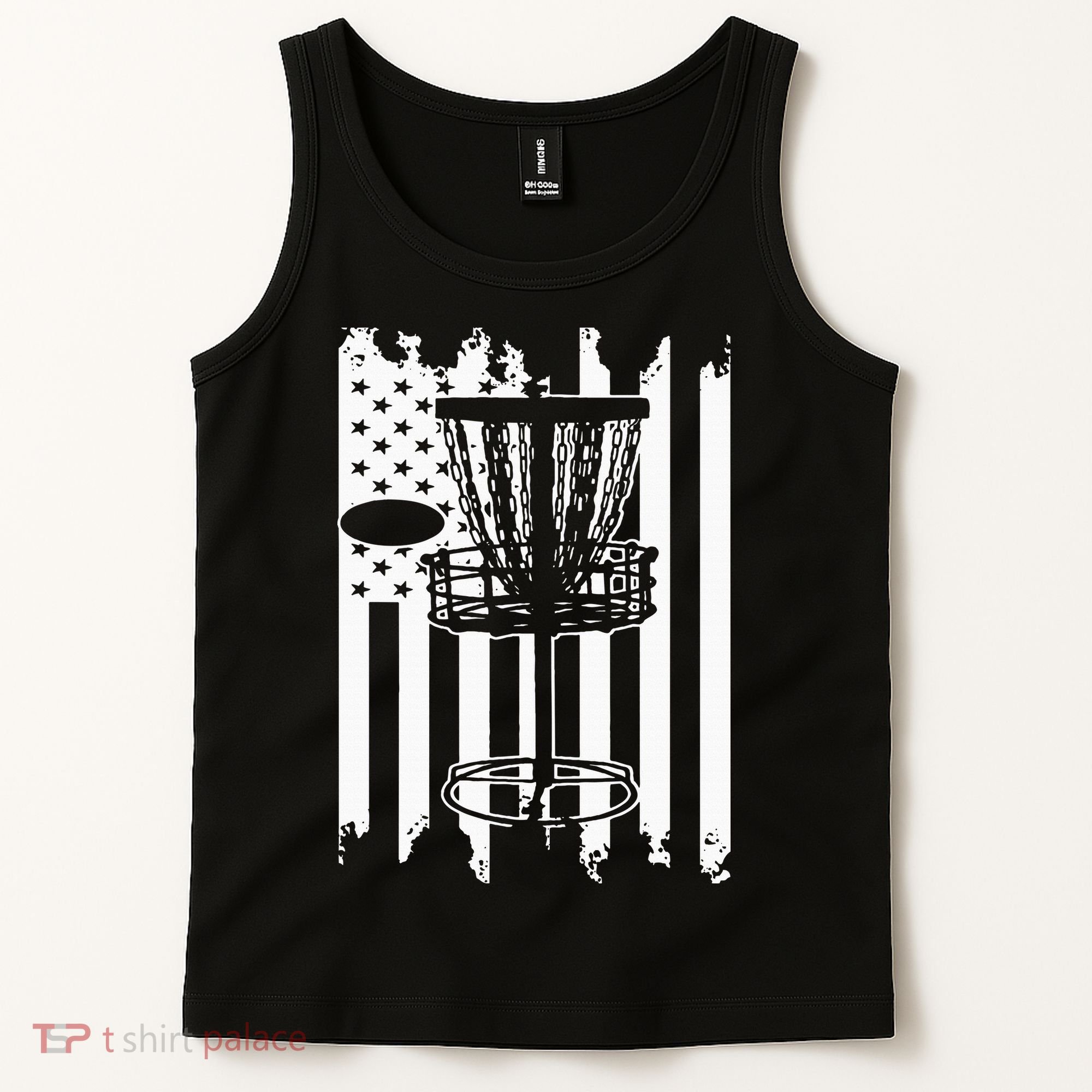 Disc Golf Usa Flag Tank Top