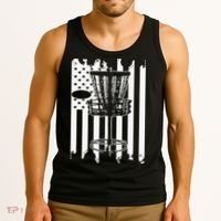 Disc Golf Usa Flag Tank Top thumb 3