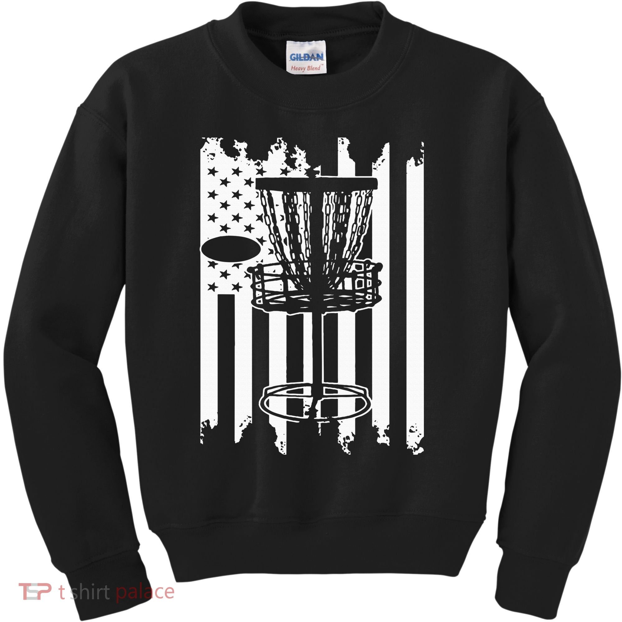 Disc Golf Usa Flag Kids Sweatshirt