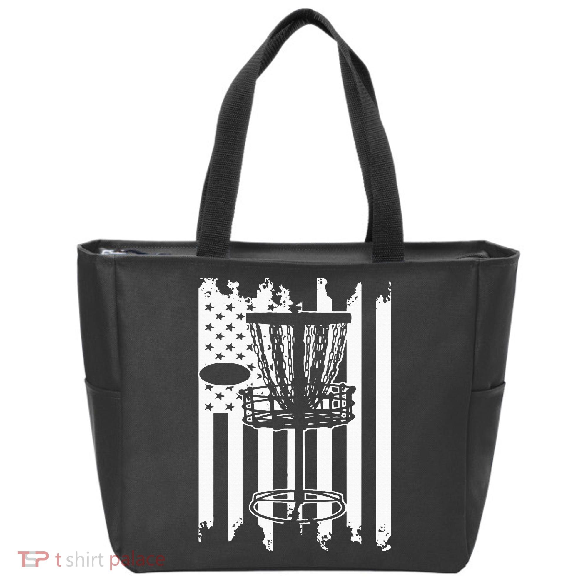 Disc Golf Usa Flag Tote Bag