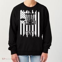Disc Golf Usa Flag Women's Sweatshirt thumb 0