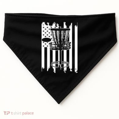 Disc Golf Usa Flag USA-Made Doggie Bandana
