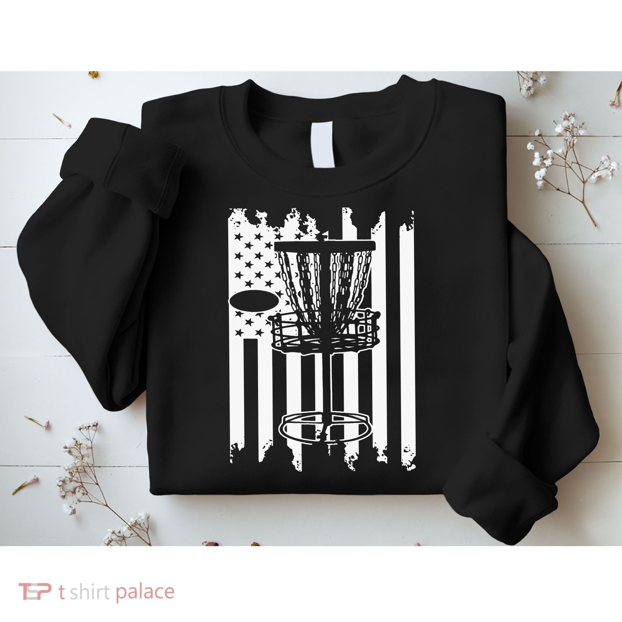 Disc Golf Usa Flag Sweatshirt