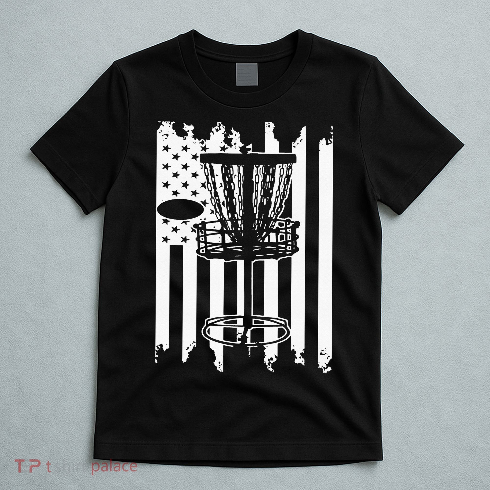 Disc Golf Usa Flag T-Shirt