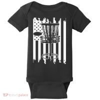 Disc Golf Usa Flag Baby Bodysuit thumb 0