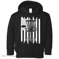 Disc Golf Usa Flag Toddler Hoodie thumb 0