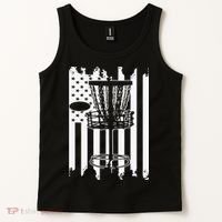 Disc Golf Usa Flag Tank Top thumb 2