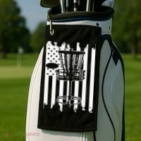Disc Golf Usa Flag Golf Towel thumb 2