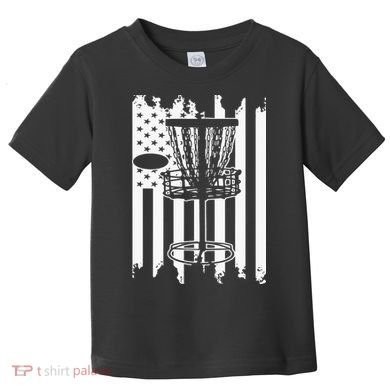 Disc Golf Usa Flag Toddler T-Shirt