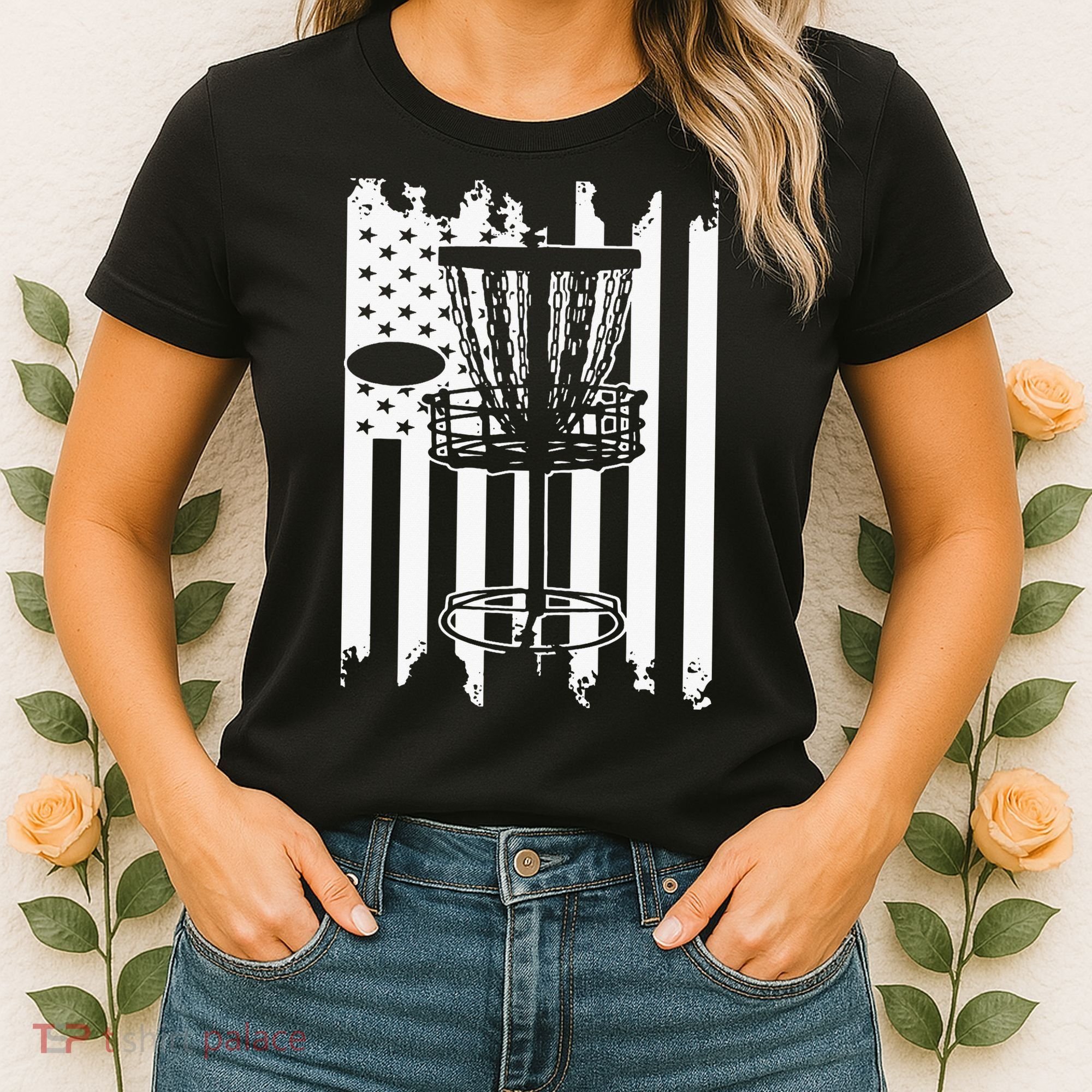 Disc Golf Usa Flag Women's T-Shirt