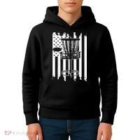 Disc Golf Usa Flag Kids Hoodie thumb 4