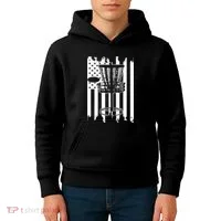 Disc Golf Usa Flag Kids Hoodie thumb 4