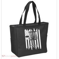Disc Golf Usa Flag Tote Bag thumb 2