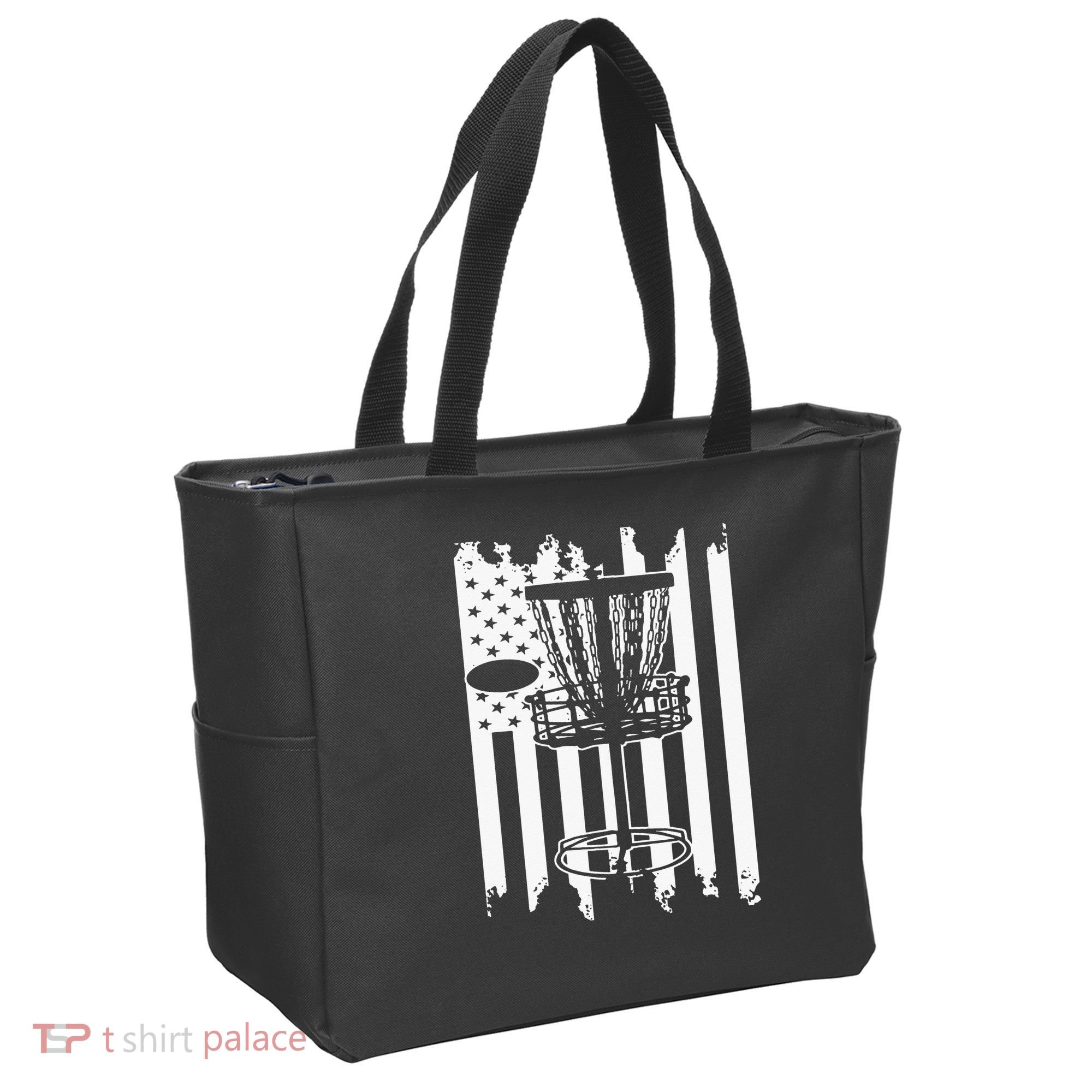 Disc Golf Usa Flag Tote Bag