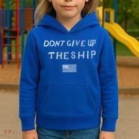 Dont Give Up The Ship Us Flag DonT Patriot Independence Gift Kids Hoodie thumb 3