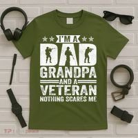 Dad Grandpa Vietnam Veteran Vintage Gift T-Shirt thumb 5