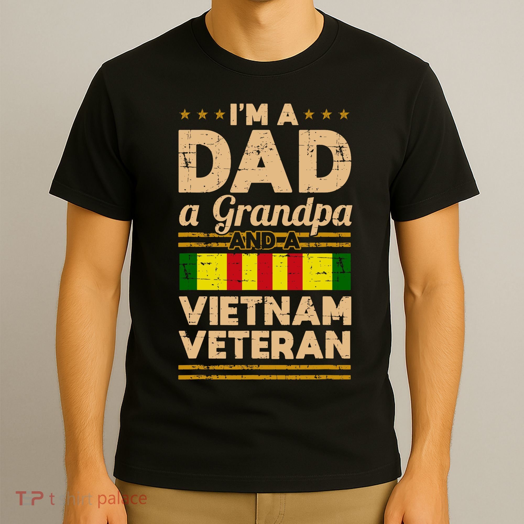 Dad Grandpa Vietnam Veteran VintageS Gift T-Shirt